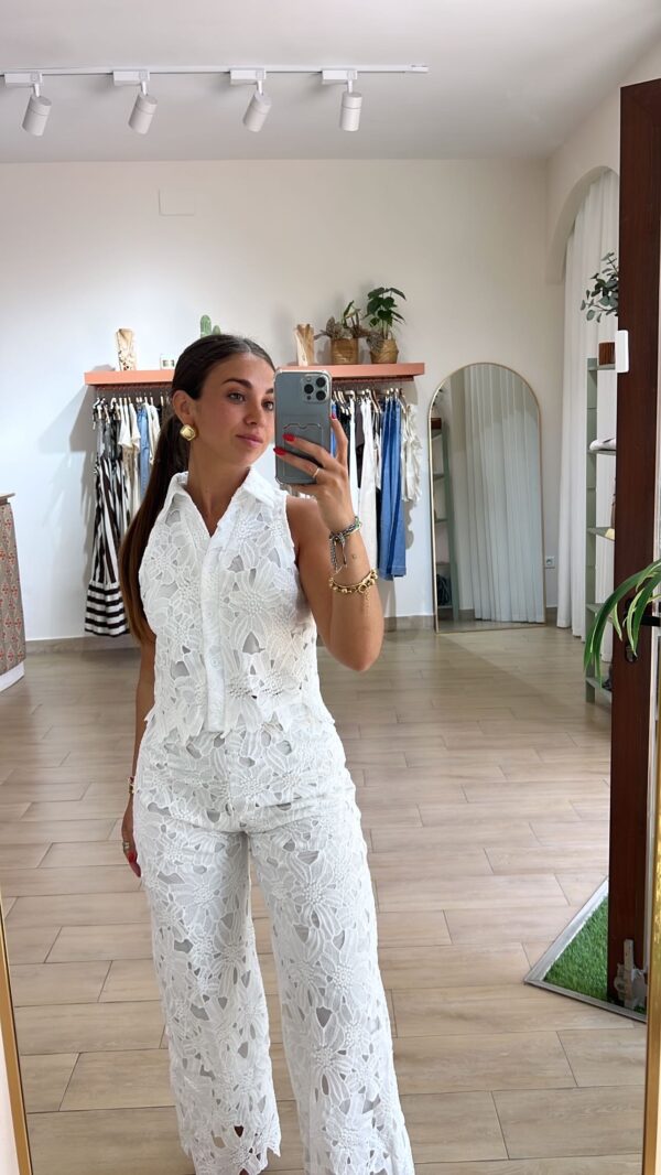 Conjunto María blanco