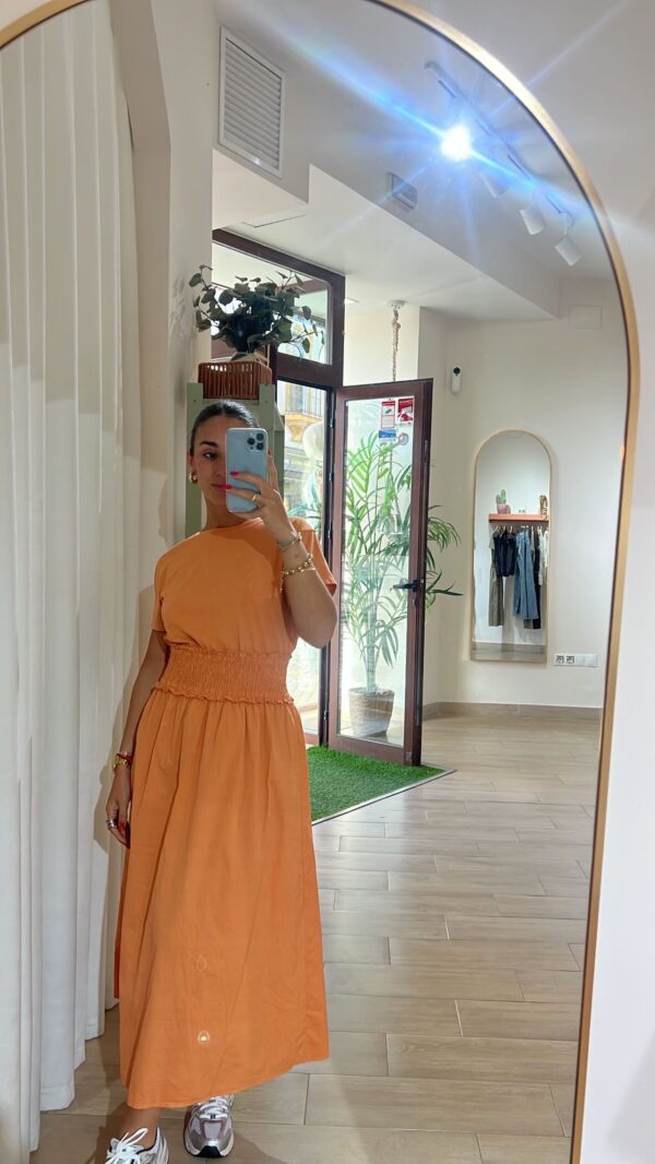 vestido frunce