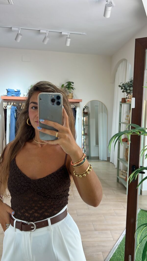 top encajes tirantes