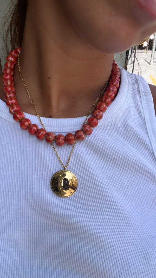 collar redondo grabado