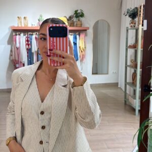 americana rayas marron