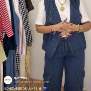 Conjunto vaquero rayas