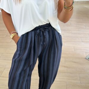 pantalon azul rayas
