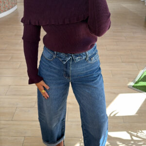 Pantalon cintura doble