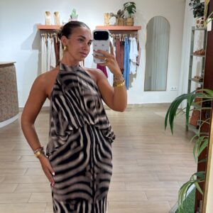 vestido cebra