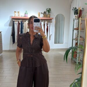 pantalon satinado bombacho