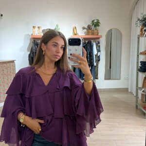 blusa volantes