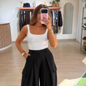 pantalon cargo ancho